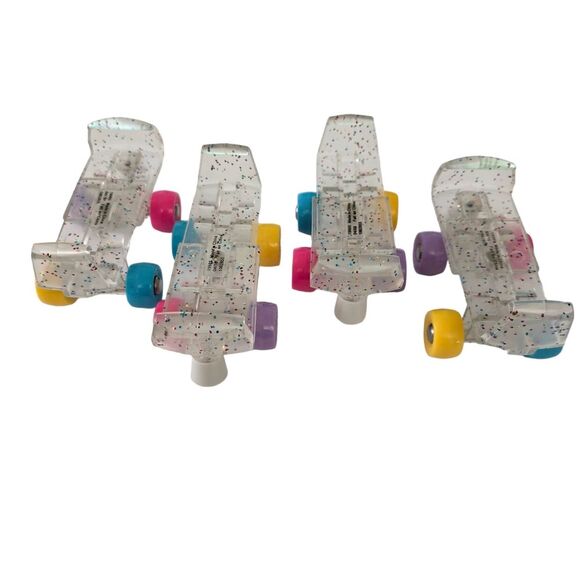 Build a Bear Workshop 8 pcs Bundle Multicolor Shoes w Adjustable Roller Skates - Picture 6 of 8